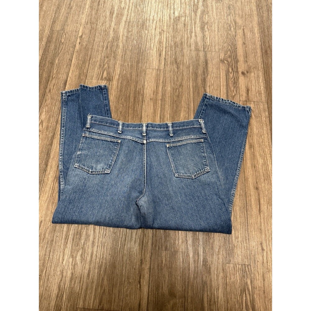 Vtg 80s Rustler Jeans Mens 40 x 30‎ Blue Dark Wash USA Made Denim 87621NV